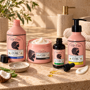Gama completa CurlyPlus con Mask Sans Rinçage en su forma y proporciones correctas