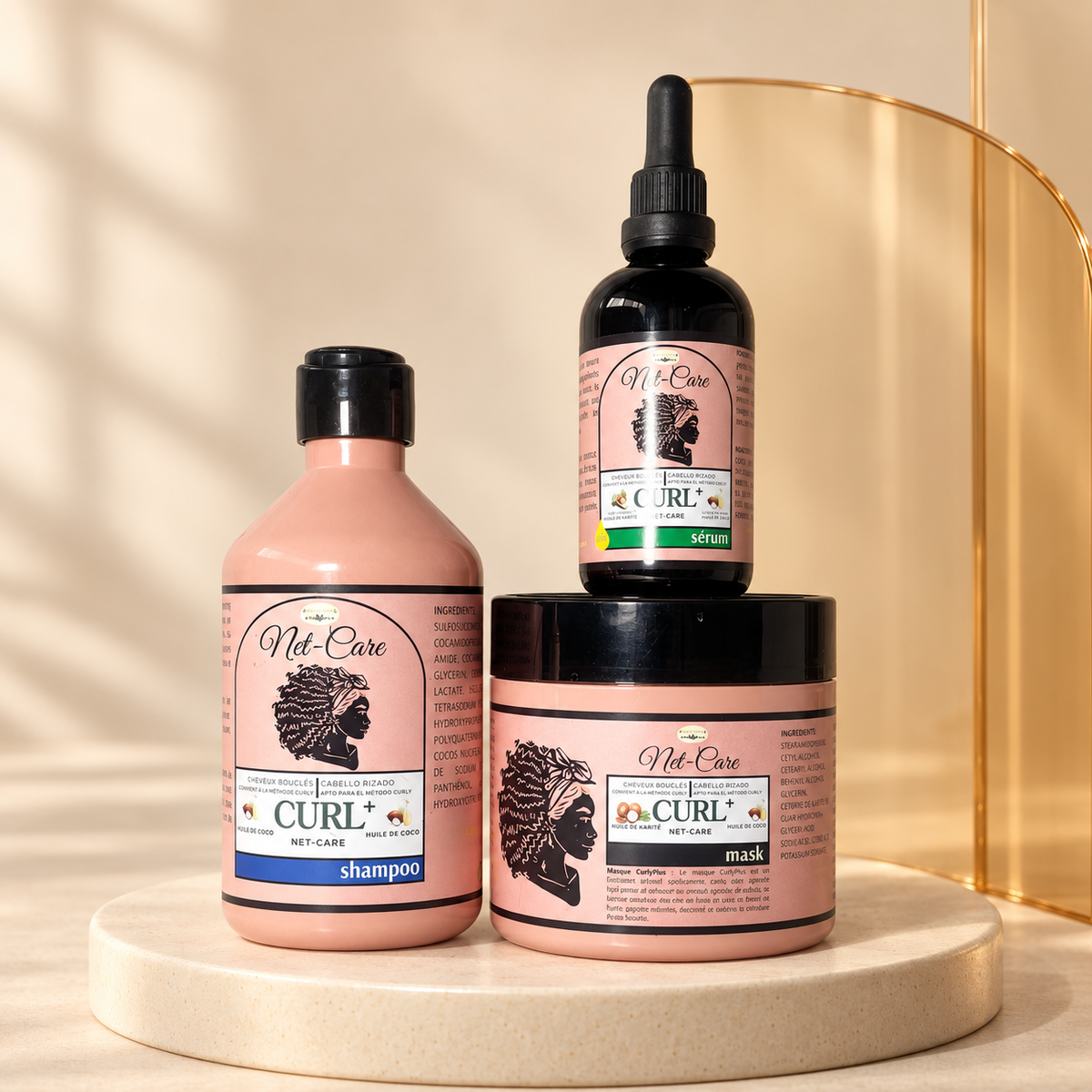 Gamme CurlyPlus sans gel NET-CARE