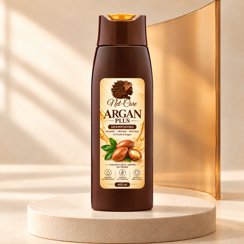 Shampooing Argan Plus Net-Care 400 ml avec nouvelle étiquette